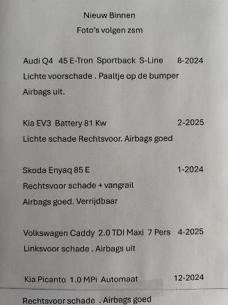 uszkodzony samochody osobowe Audi Q4 E-Tron 45E Sportback S-Line 2024/8