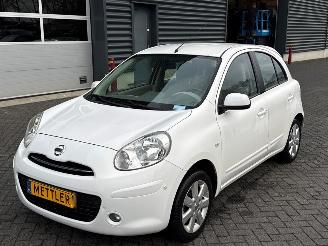 krockskadad bil auto Nissan Micra 1.2 12V Hatchback  Benzine 1.198cc 59kW (80pk) FWD 2011/12