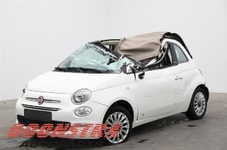 Coche siniestrado Fiat 500 500C (312), Cabrio, 2009 1.0 Hybrid 2020/10