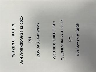  Mercedes  GESLOTEN, CLOSED , GESLOSSEN 24-12 T/M 04-01-2026 2025/12