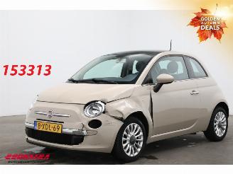 krockskadad bil auto Fiat 500 0.9 TwinAir Turbo Lounge Pano Airco 2014/6