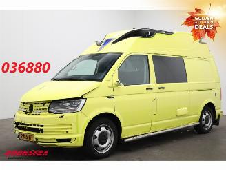 krockskadad bil bedrijf Volkswagen Transporter 2.0 TDI 205 PK DSG RTW Ambulance LED Leder Cruise PDC 2019/10