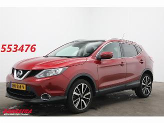 krockskadad bil auto Nissan Qashqai 1.2 Aut. Visia Pano 360° Leder Navi SHZ Cruise 91.183 km! 2015/12