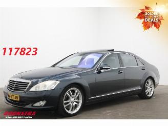 skadebil auto Mercedes S-klasse 420 CDI Lang Nightvision Navi Dak Leder Memory Clima SHZ 2007/1