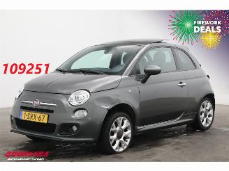 Voiture accidenté Fiat 500 S 0.9 TwinAir Aut. Sport Schuifdak Leder Clima Camera 142.002 km! 2013/12