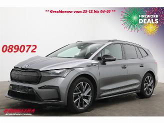 krockskadad bil auto Skoda Enyaq 80X Sportline 267 PK Pano LED ACC LRHZ Camera AHK 2023/10