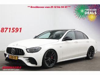 krockskadad bil auto Mercedes E-klasse AMG 53 4MATIC Pano Burmester ACC 360° 62.641 km! 2021/3