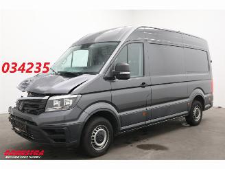 krockskadad bil bedrijf Volkswagen Crafter 2.0 TDI 140 PK DSG L3-H3 Leder Bluetooth Airco Cruise PDC AHK 2022/3