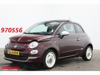 Schadeauto Fiat 500 1.2 Lounge Schuifdak Leder Navi Clima Cruise PDC 64.483 km! 2018/4