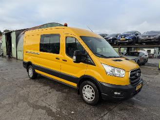 krockskadad bil bedrijf Ford Transit 2.0 TDCI 125KW L3H2 RWD Dubbel Cabine Airco 350 NAP 2020/3