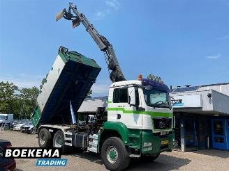 dañado camiones MAN TGS 32.400 6X6 Hiab 166Pro Remote Kipper Widespread Euro5 2009/1