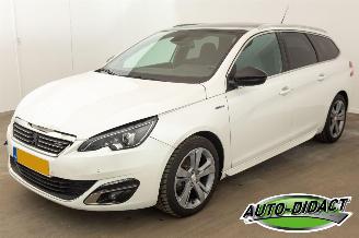 uszkodzony samochody osobowe Peugeot 308 1.2 PureTech GT-line Pano Clima Navi Blue Lease 2017/4