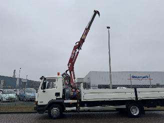 Vaurioauto  trucks DAF AE 45 Openlaadbak + Laadkraan 1998/12