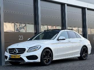Ocazii autoturisme Mercedes C-klasse 220 CDI AMG Pano Camera Leer EURO-6 2015/2