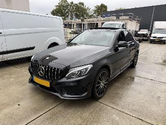 Schadeauto Mercedes C-klasse 250 CDI 4MATIC Prestige AMG-PANO-LEDER-NAVI-LUCHTVERING !! 2016/8
